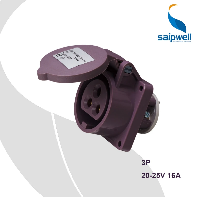 20 25V Low Voltage Socket,16A 3P Portable Power Socket,Australian