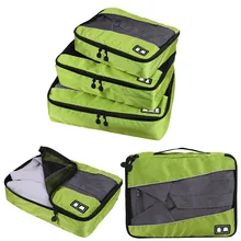 2019 Men Women Travel Bag Male Female 210D Polyester 3 4 6 8 Pieces Packing Cubes Travel Luggage Organizer Cube Set