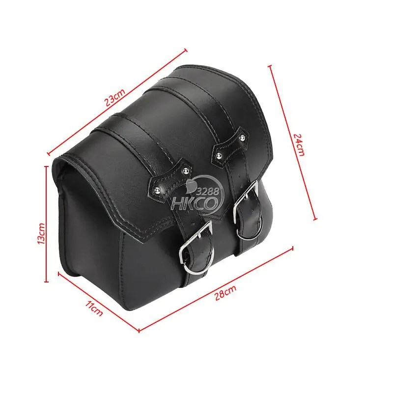 Gzriverrun ПУ кожа Saddlebag для Harley Davidson Sportster XL 883 1200 черный 2 шт. мотоциклетные Чемодан инструмент стороны сумка