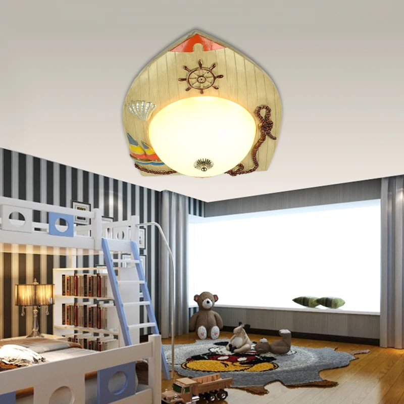 

Ceiling Light Kids Room Resin Cartoon Creative Boys & Girls LED Ceiling Light Mediterranean Eye Care Post Modern ZCL
