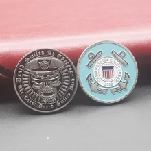 USCG Gold Plated Coin Army Commemorative Medals United States Coast Guard Reserve Security Detachment Challenge Coin collect surreal detachment