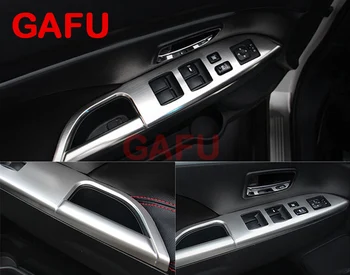 

Car Styling For Mitsubishi ASX 2013 2015 ABS Matte Auto Interior Door Armrest Panel Window Lift Button Cover Trim Accessories