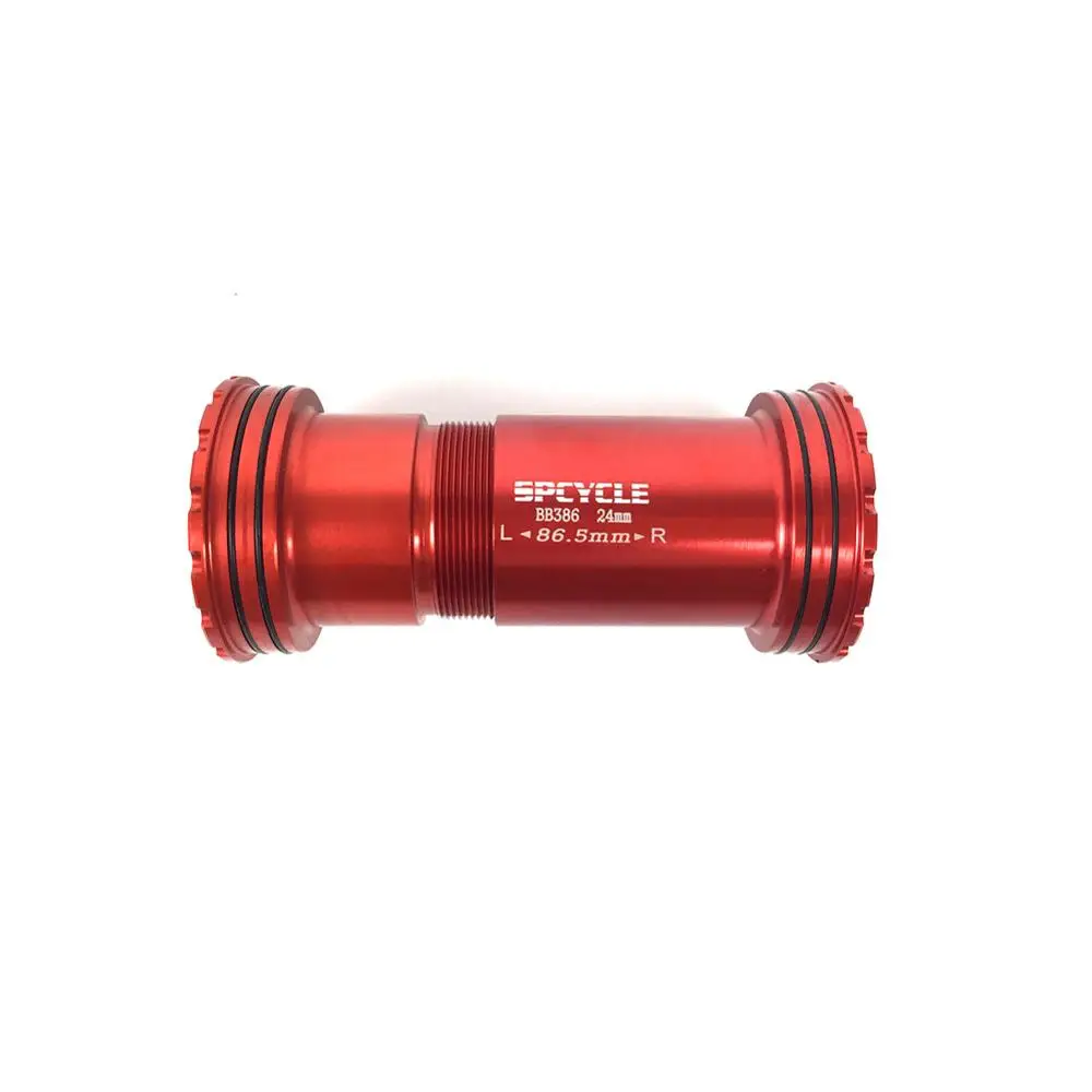 Spcycle BB386 EVO 24 мм адаптер велосипедный пресс подходят нижние кронштейны крепления оси и инструмент для MTB шоссейного велосипеда запчасти 24 мм шатуны оболочки 86,5 мм - Цвет: Red BB386