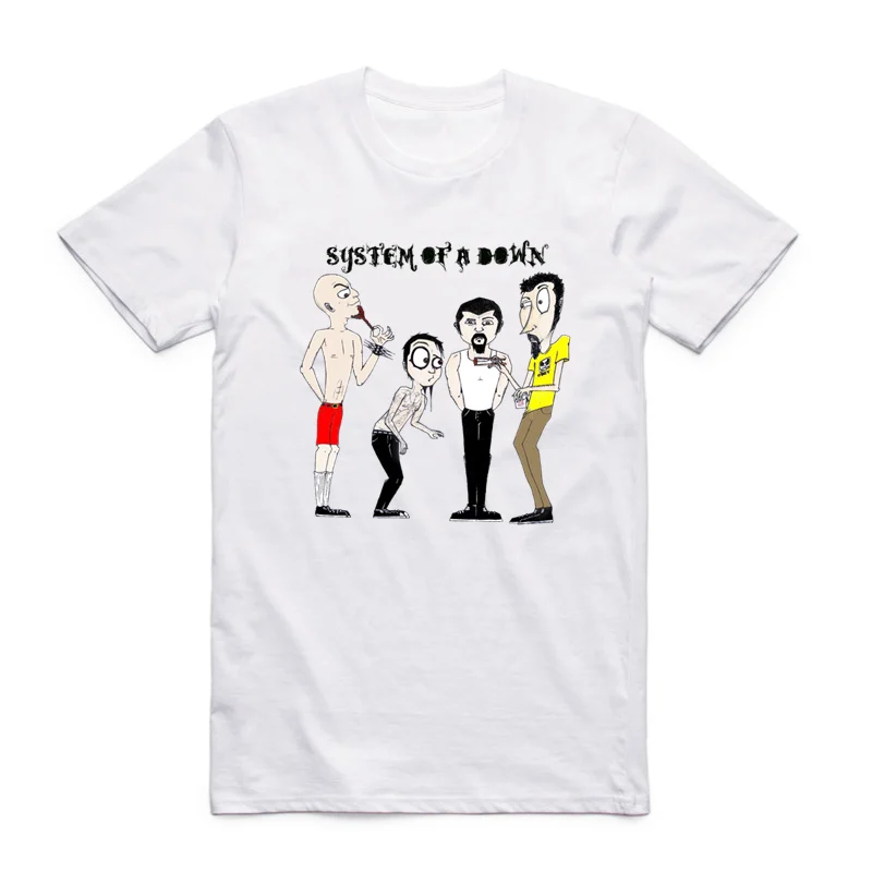 

Asian Size Men Women Printing Rock Metal Music Band SOAD System Of A Down T-shirt Summer O-Neck Short Sleeve Tshirt HCP4154