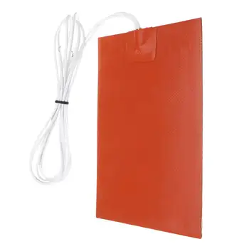 

300W 120V Silicone Electric Heating Pads For Adhesive Car Truck Start Engine Oil Pan Tank Heater Silicone Hot Pad 100mm X 150mm