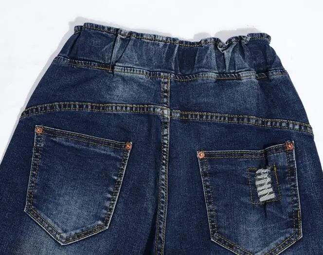 26-32 горячие Весна Женщины Новая мода эластичный пояс джинсы досуг пояс эластичные свободные брюки Гарун