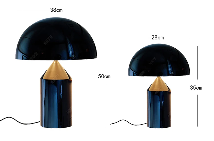 Post современный грибной дизайн Led EU/AU/US настольная лампа вращающийся металлический Абажур Настольная лампа для спальни Led Luminrias Lamparas