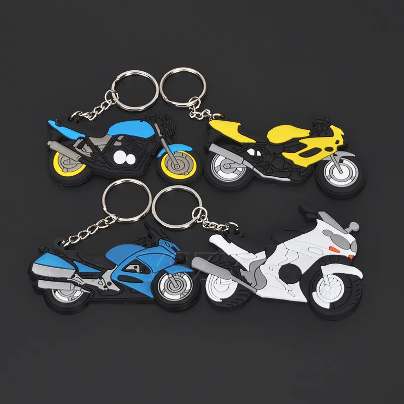 Модный Резиновый брелок для ключей модели мотоцикла Yamaha Kawasaki Suzuki BMW Honda GSX R VR 46