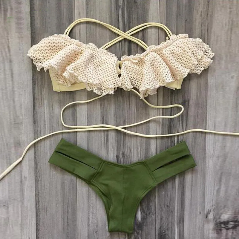 Push Up Bikinis Hot Sales Women Pink Bikini Sets Swimsuit Two Piece