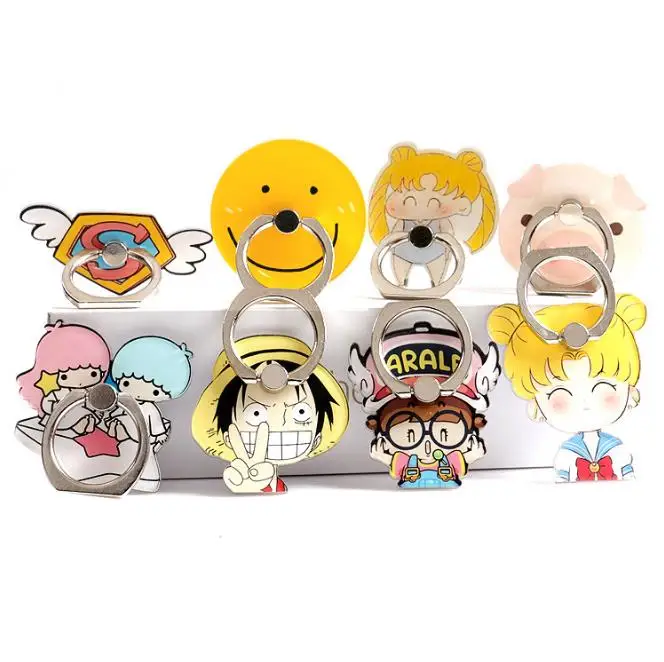 

Phone Ring,Cartoon character shape Universal Phone Stand,Multi-Angle Portable Stand,360 Rotation 3D Aluminium Alloy Ring Grip