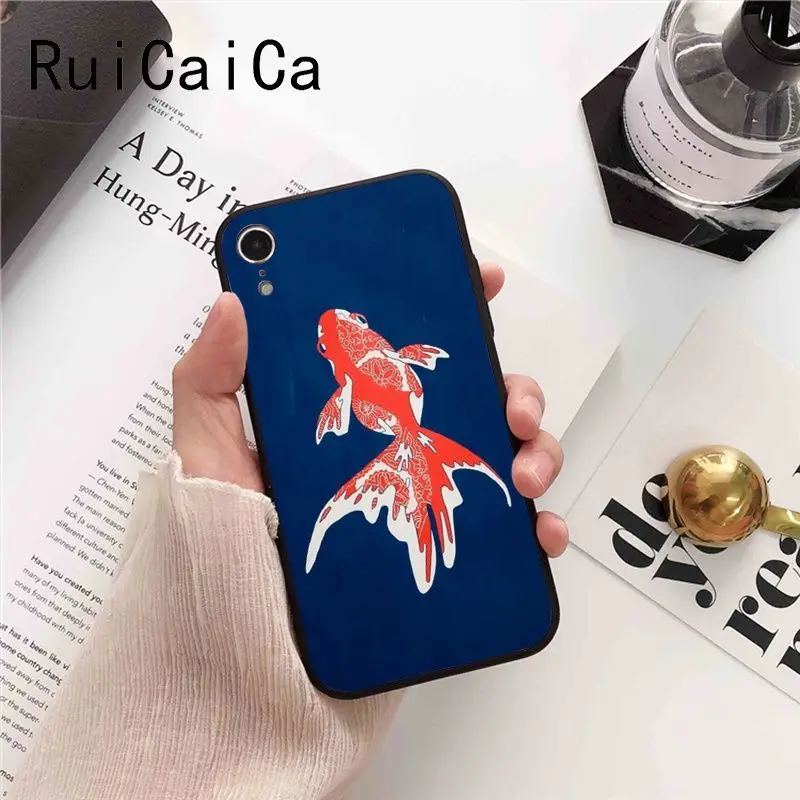 Japanese Style Anime Embossed crane fox