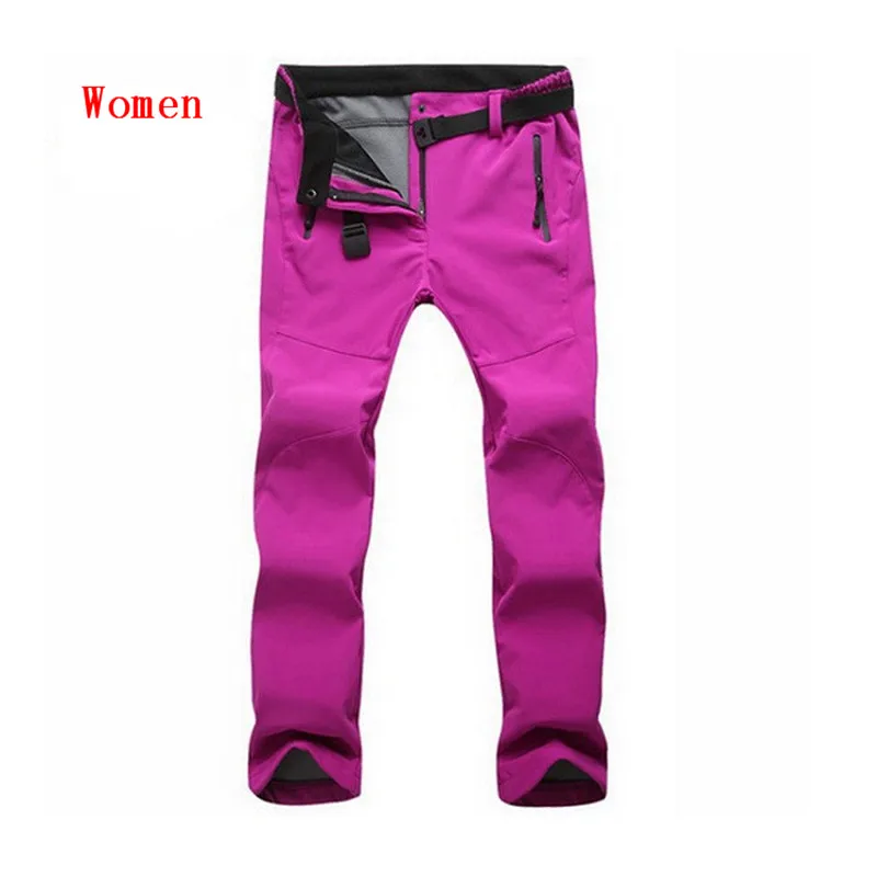 Calças de Acampamento Esportes ao ar Livre à Prova Água à Prova de Vento Aufdiazy Women Inverno Camo Velo Softshell Caminhadas d' Calças Térmicas Im007 Men & 11 Cheap Calças de caminhadas