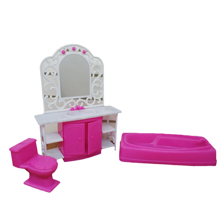 barbie bathroom playset