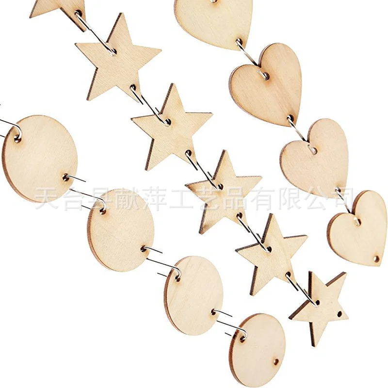 

100pcs Wood Discs Blank Wooden Signs Tags Round Shape Natural Unfinished Wooden Slice Wood Crafts Great for Crafts Ornaments