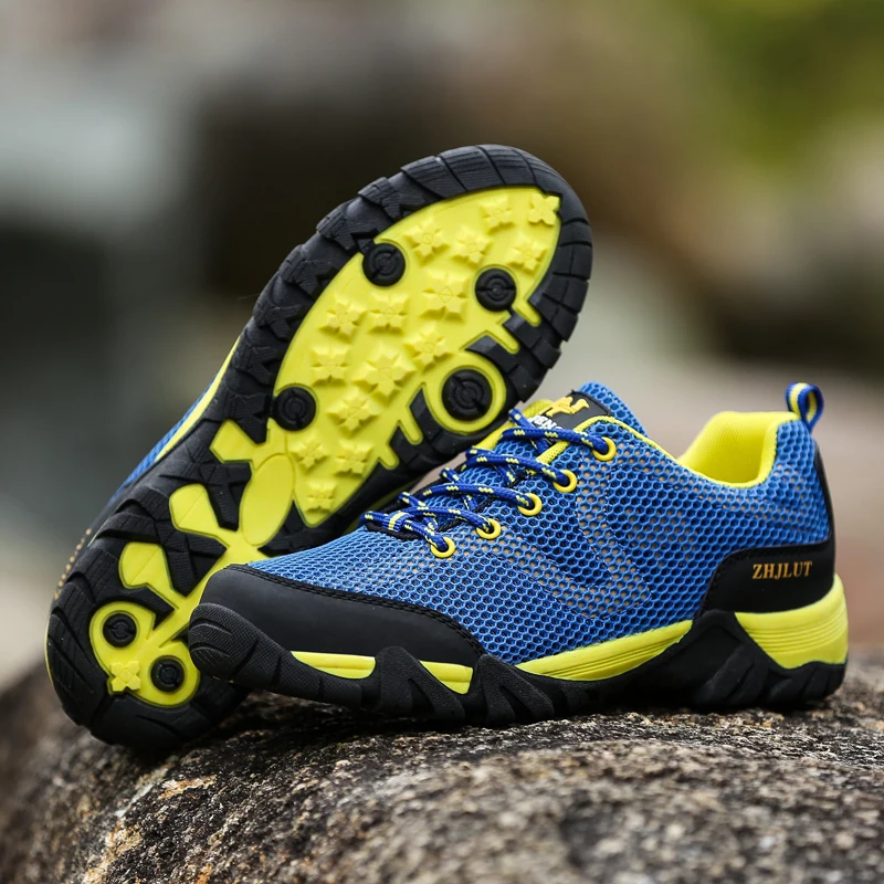

Size 36-47 Outdoor Sport Anti-Slippery Hiking Shoes Men Mountain Sport Shoes Woman Trekking Hunting laser Sneakers Top Quality