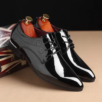 

Mens Casual Shoes' Black Oxford Shoes Men Winter Autumn Spring Men Casual Shoes Leather Lace Business Formal Shoe For Mens Brand