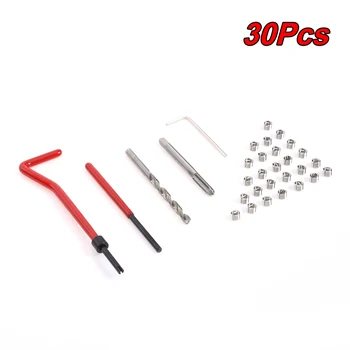 

M6 Car Pro Coil Drill Tool Metric Thread Repair Insert Kit for Helicoil Car Repair Tools Coarse Crowbar Screw Car Tool Set