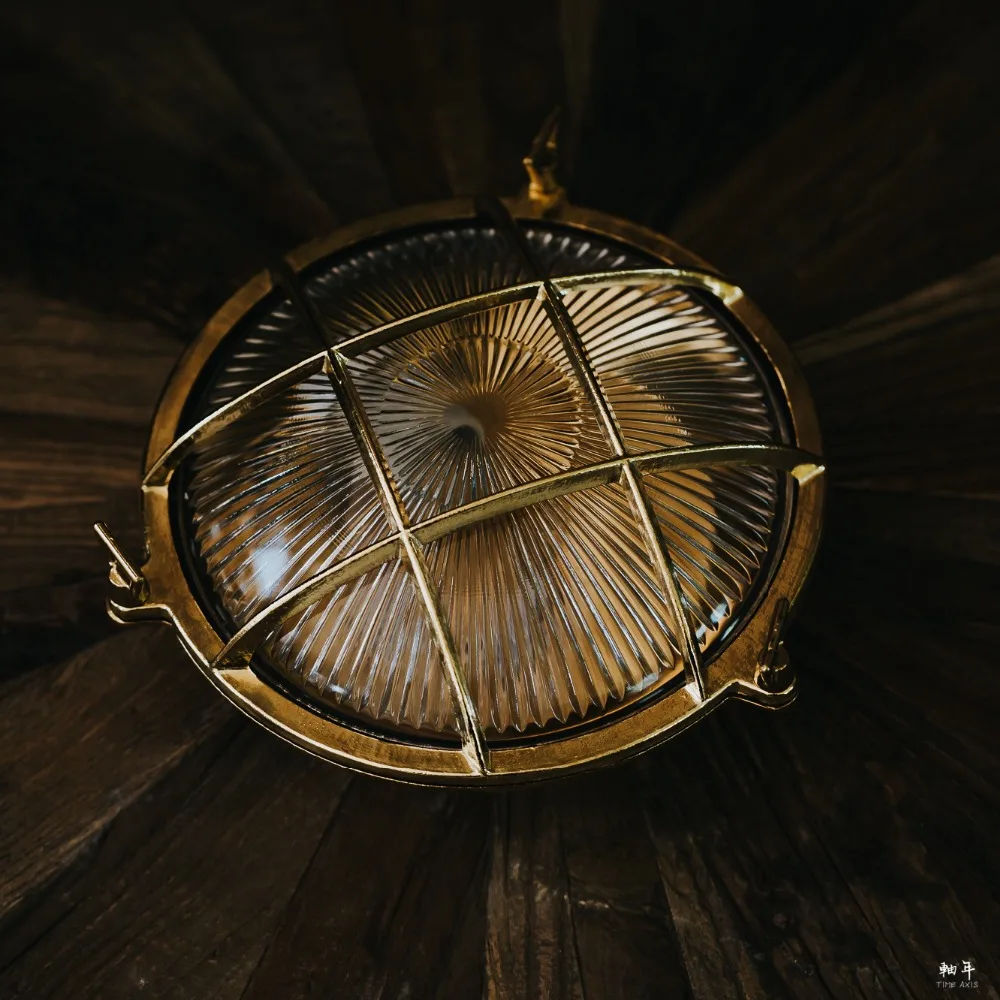 Glass Bedroom Lamp Wall Sconce Copper LED Light Fixtures Bathroom Mirror Lights Waterfool Vintage Lamps Out Lighting | Лампы и