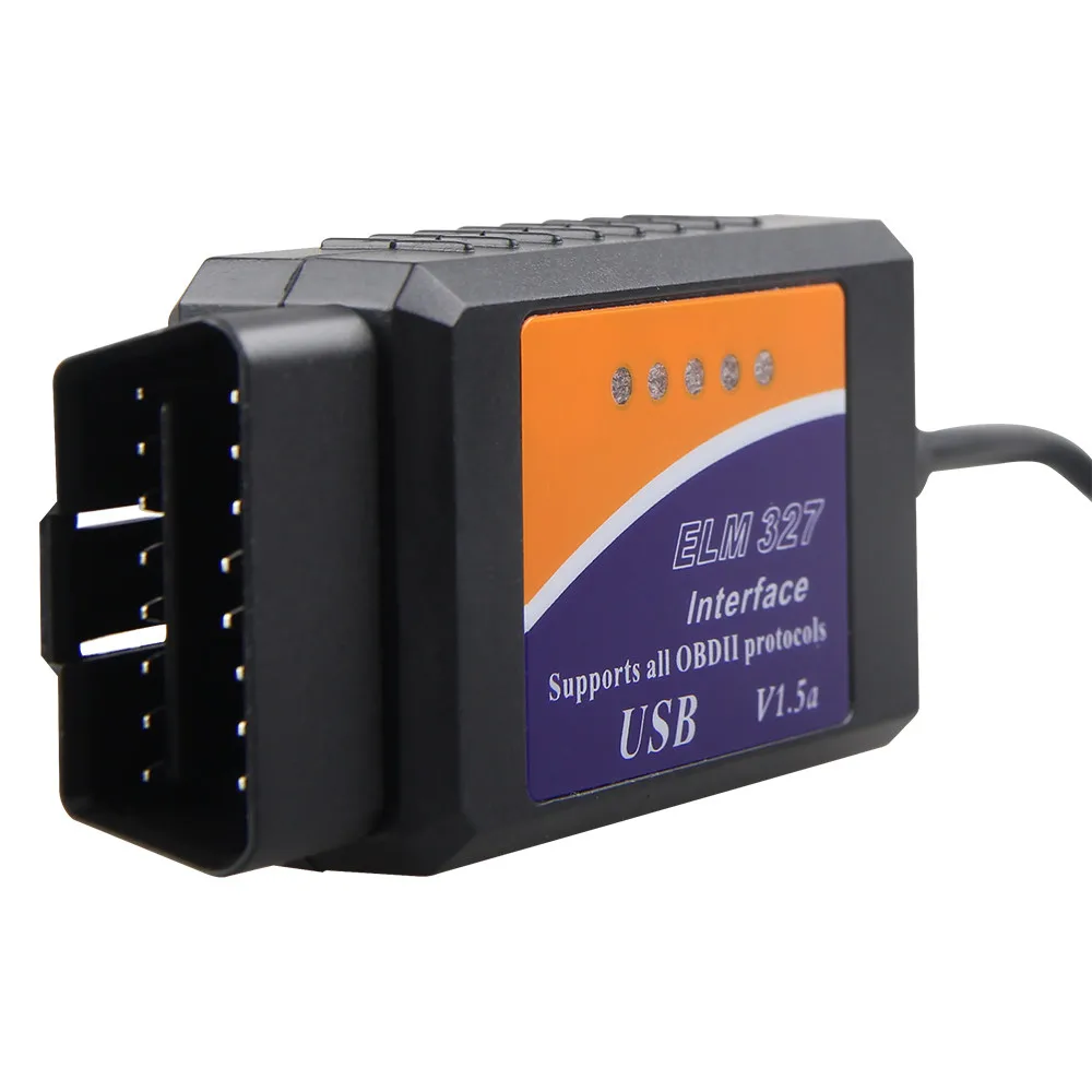 Супер ELM327 USB кабели Адаптер для большинства OBD2 транспортных средств OBD2 диагностический сканер elm 327 в 1,5 bluetooth OBD2 сканирование