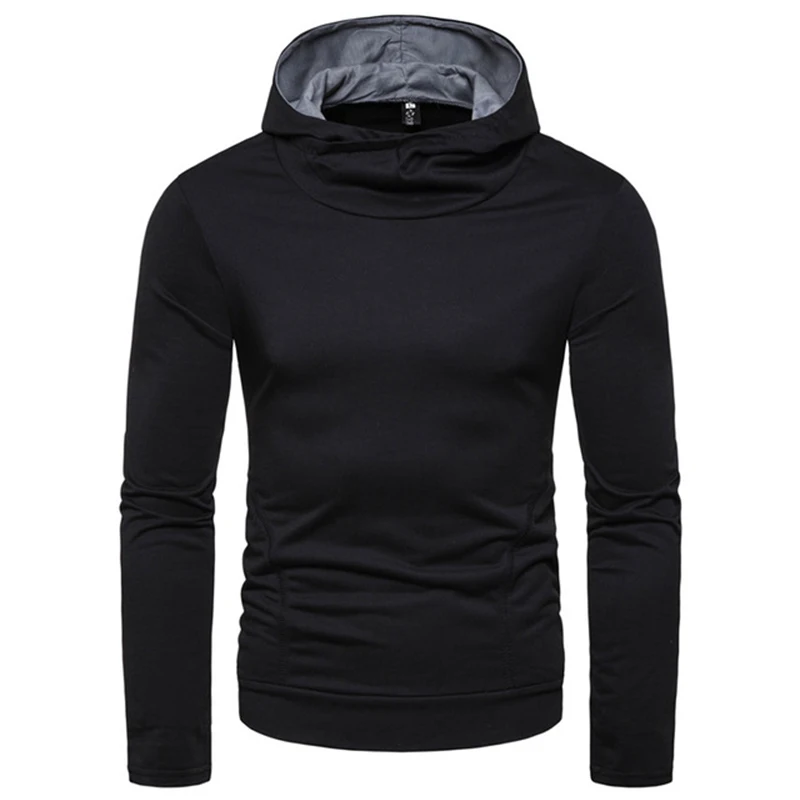 

New Autumn Winter Hoodie Men's Hooded Sweater Pullover Solid Color Sweater Male Japanese Streetwear Poleron Hombre Long Sleeve