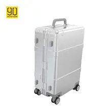 Xiaomi 90 Points Intelligent Bluetooth Metal Spinner Wheel Luggage 20 inch Travel Suitcase Smart Phone Remote Quality suitcase