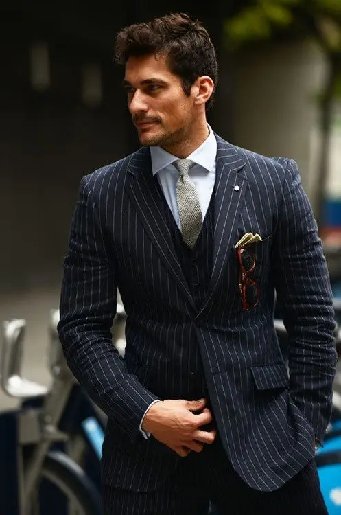 Latest Coat Pant Designs Black Stripe 