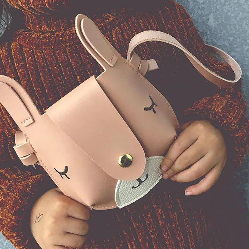 Детские мини-сумки через плечо с монеткой милые Мультяшные животные сладкая принцесса замша pu кожа маленькая Застежка Кошельки Кошелек сумка подарки
