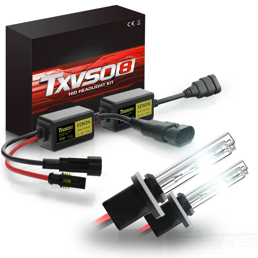 TXVSO8 Xenon HID 55Wx2 комплект преобразования фар лампы новейший 2019 H1 H3 H4 Hi/Lo H7 H8 H9 H11 9004 9005HB3
