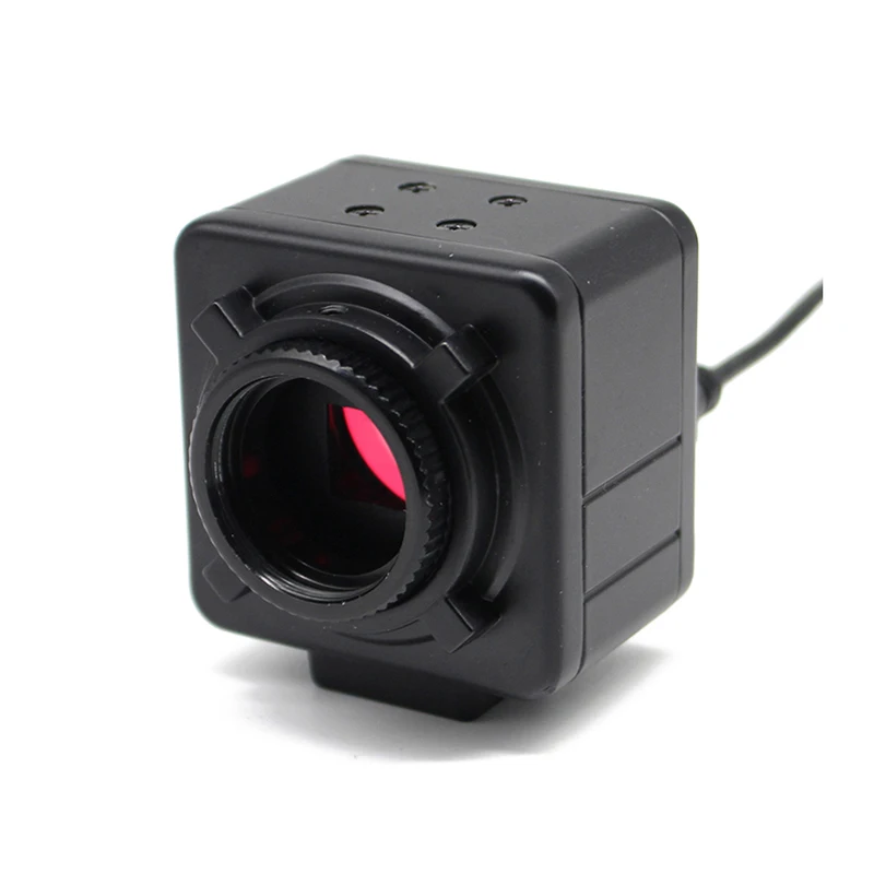0.7X-4.5X Zoom Monocular Lens C-mount Eyepiece Lens Digital Microscope with 5.0 MP USB Camera Focus Adjustable Stand