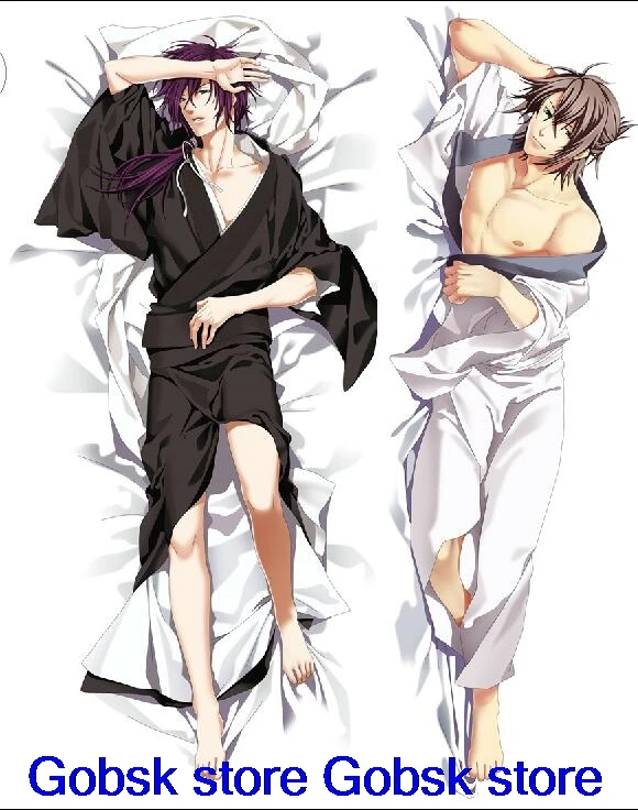 Аниме Hakuouki Hijikata Toshizo& Okita Souji& Saitou Hajime& Kazama Chikage Подушка «Dakimakura» чехол обнимающая наволочка