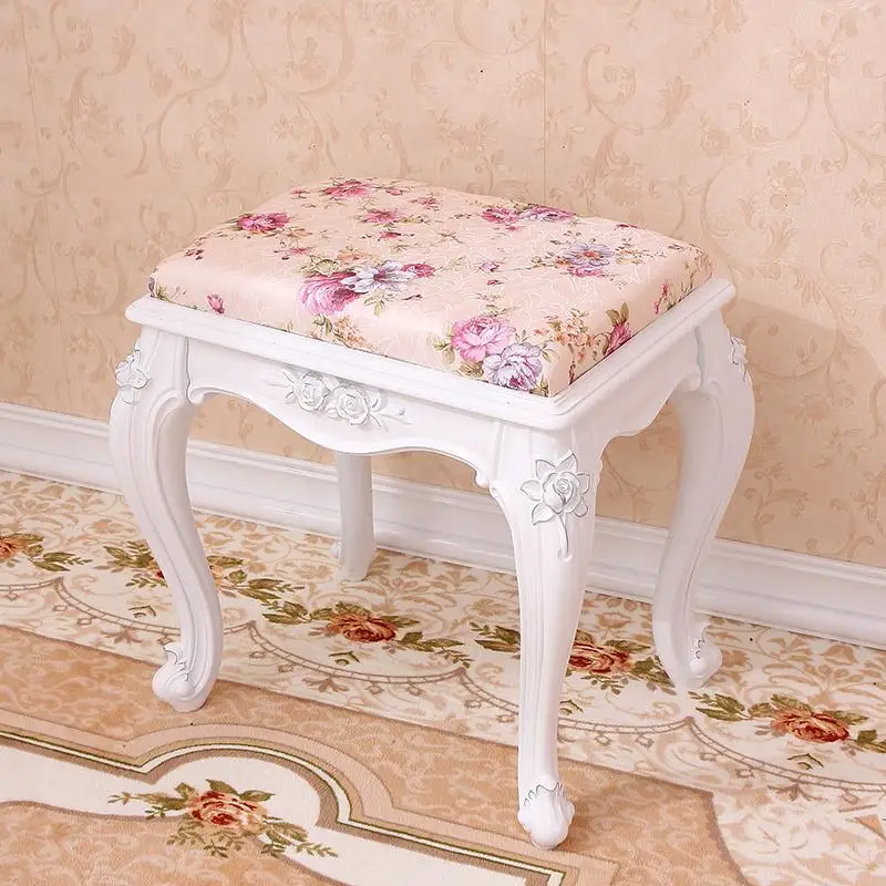 Мебель для гостиной, стул, Европейская мода, туалетный стул, стул для макияжа, стул для спальни, деревянная скамейка - Цвет: Color 17