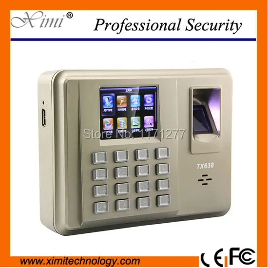 Linux system TX638 fingerprint time attendance WIFI fution