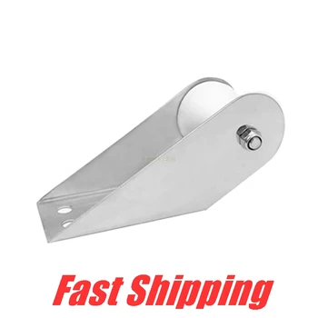 

316 stainless steel anchor fitting boat Bow Anchor Roller Bracket Rubber wheel for Fixed anchor for Yacht RV truck marine anchor