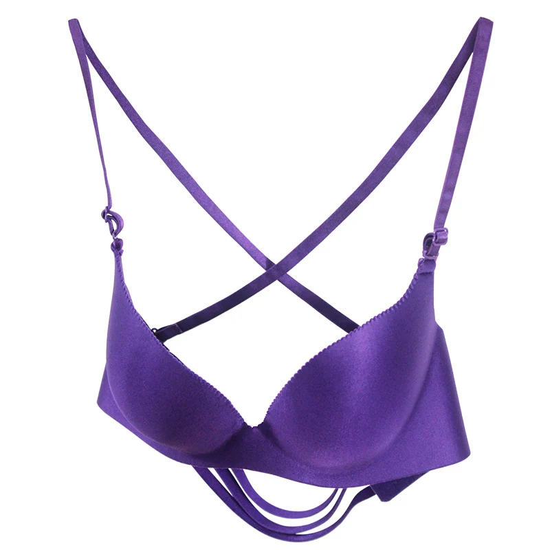 PAERLAN straps back Seamless bra comfortable beautiful One - Piece sexy backless Adjusted - straps Side Closure Women underwear PAERLAN straps back Seamless bra comfortable beautiful One - Piece sexy backless Adjusted - straps Side Closure Women underwear