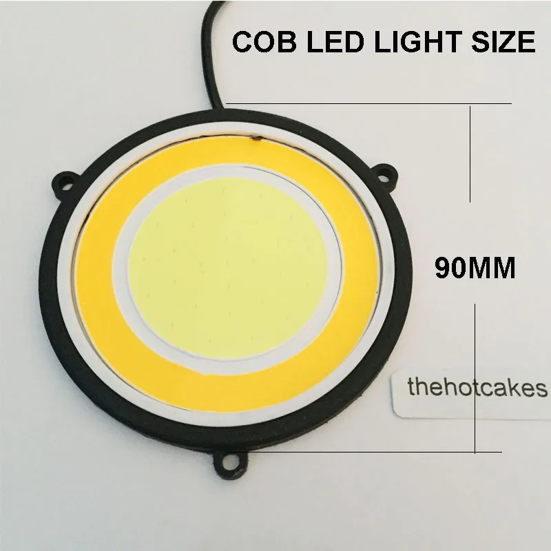 Thehotcakes 1 пара гибкий автомобильный DRL дневный ходовой светильник круглой формы COB