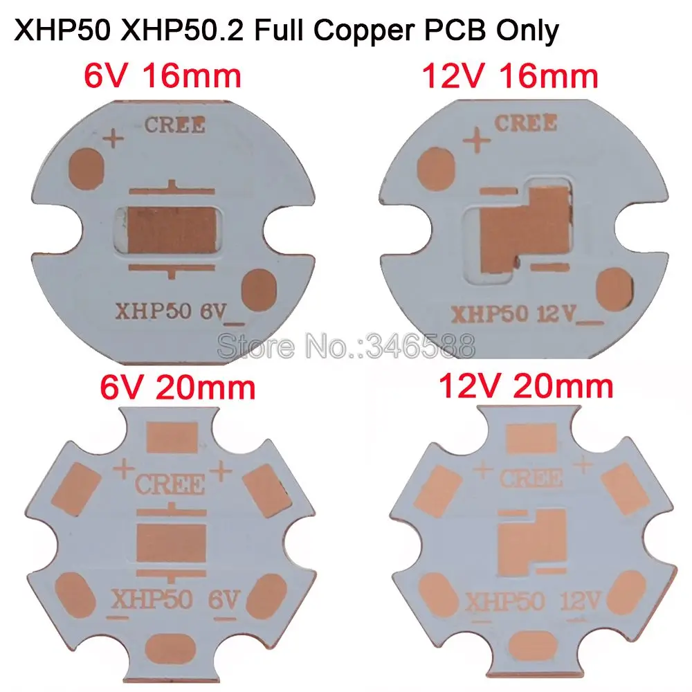 Эмиттерный диод Cree XHP50 XHP50.2 медная печатная плата Светодиодный радиатор