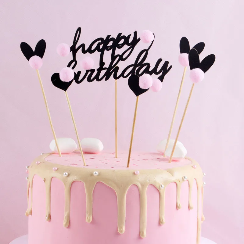 Pink-Plush-Happy-Birthday-Cupcake-Topper-New-Heart-Love-Paper-Cake-Topper-For-Valentine-Birthday-Wedding (1)