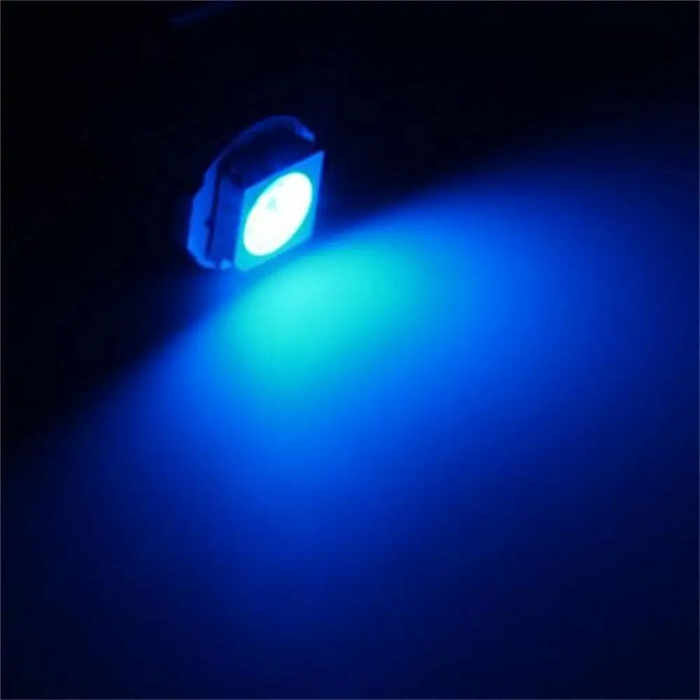 DIN 10X T5 5050 1SMD 12V автомобильные лампы освещения приборов Авто Клин светильник Led для приборной панели Калибровочные лампы белый красный синий зеленый желтый