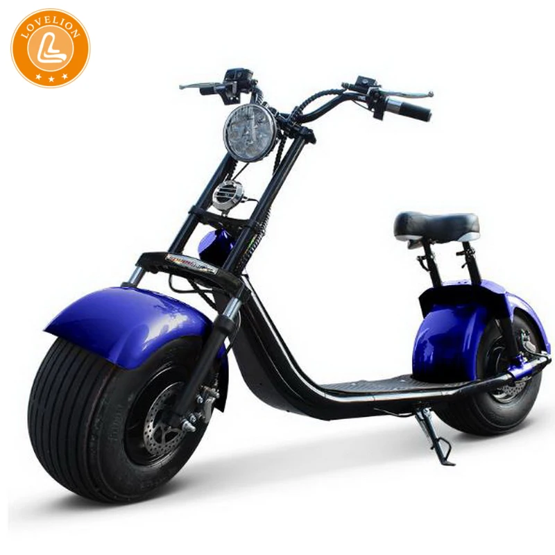 

LOVELION 320633/Wide tire Harley electric car / shock / 60v12A lithium battery scooter / steering lights before the damping
