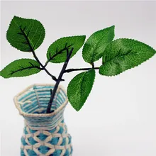 Новое поступление, 5 шт./лот искусственный цветок, лист, имитация листьев для нейлоновых чулок, украшение для свадебной вечеринки, 8,5*12 см