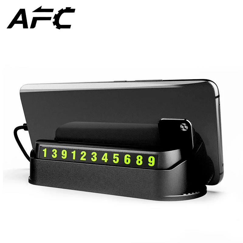 

Multifunction Car Temporary Parking Card Phone Number Card Plate Hide Car Parking Number Plate Car Sticker Stop for Auto