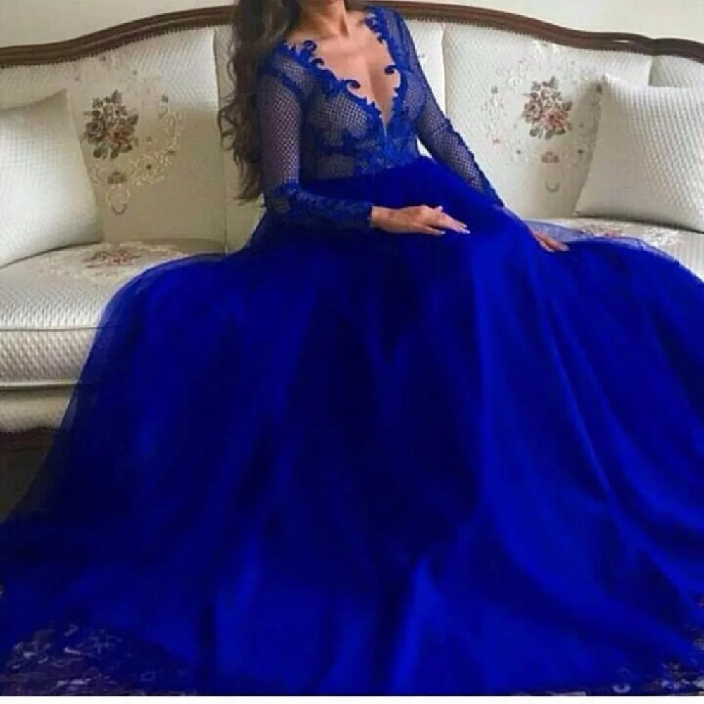 

Gorgeous long sleeves muslim evening dress Arabic A line crystal black prom dress 2016 lace long prom dress party formal gown