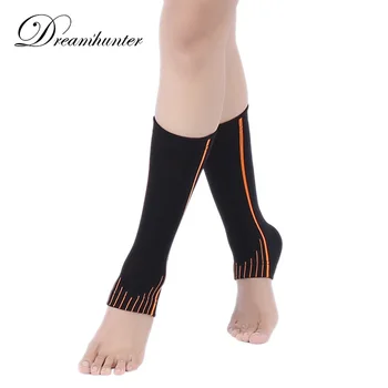 1 stuk Enkelbrace Ondersteuning Sport Compressie Unisex Elastische Warm Anti Verstuiking Enkel Protector Sleeve Voor Basketbal Running