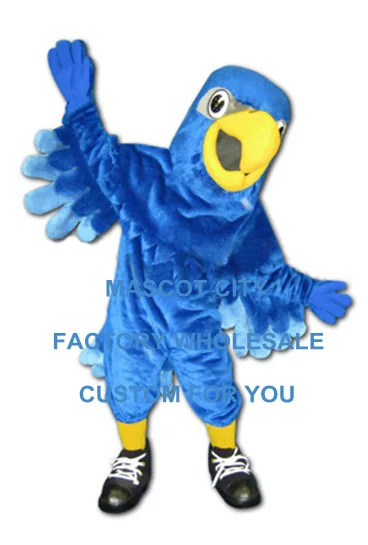 

Custom Made Blue Falcon Mascot Costume Adult Size Cartoon Character Eagle Bird Mascotte Mascota Outfit Suit Fancy Dress SW1141