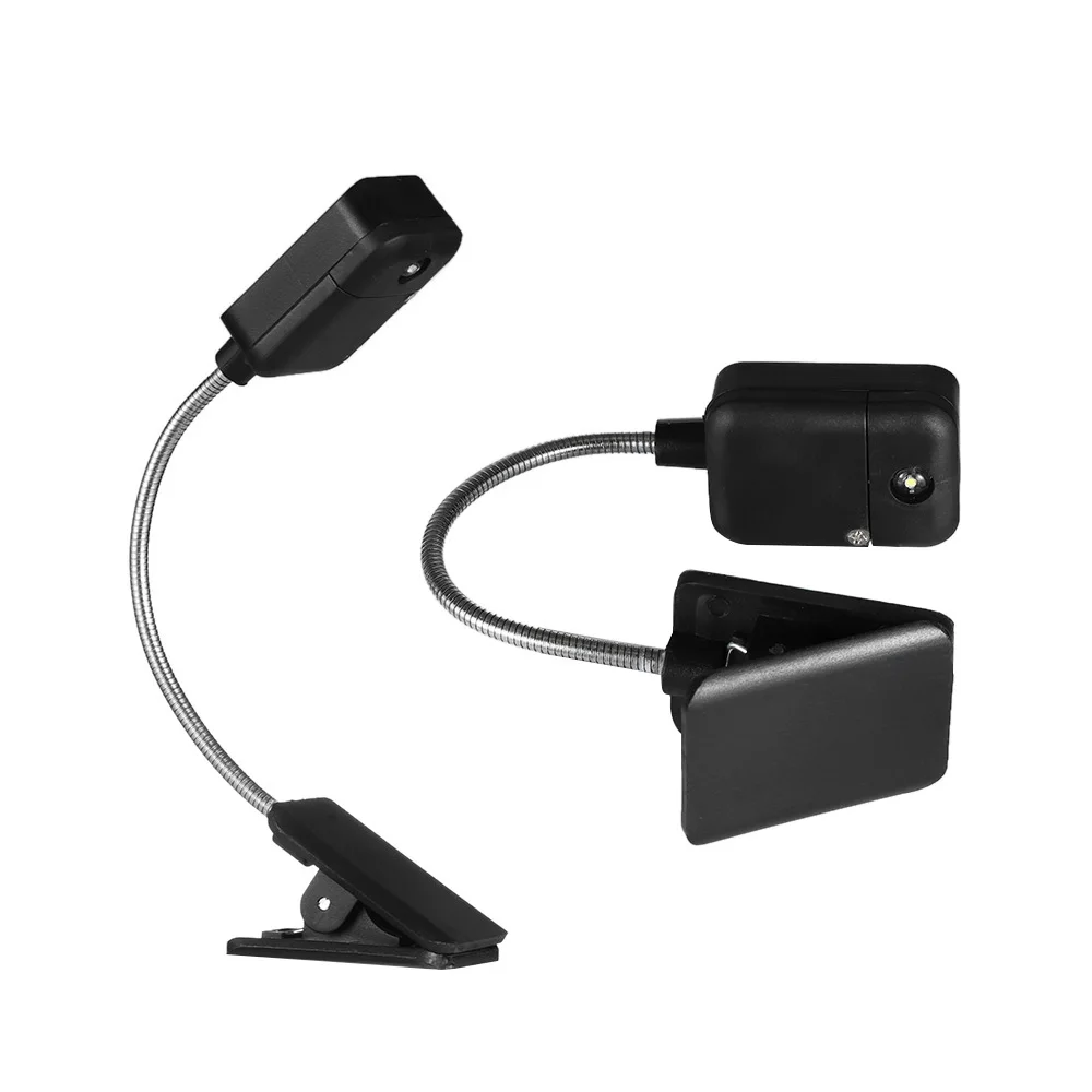 

1Pcs Mini Flexible Clip On Book Light Reading Table Lamp Protect Eyes For Kindle Plastic Portable Emergency Night Light