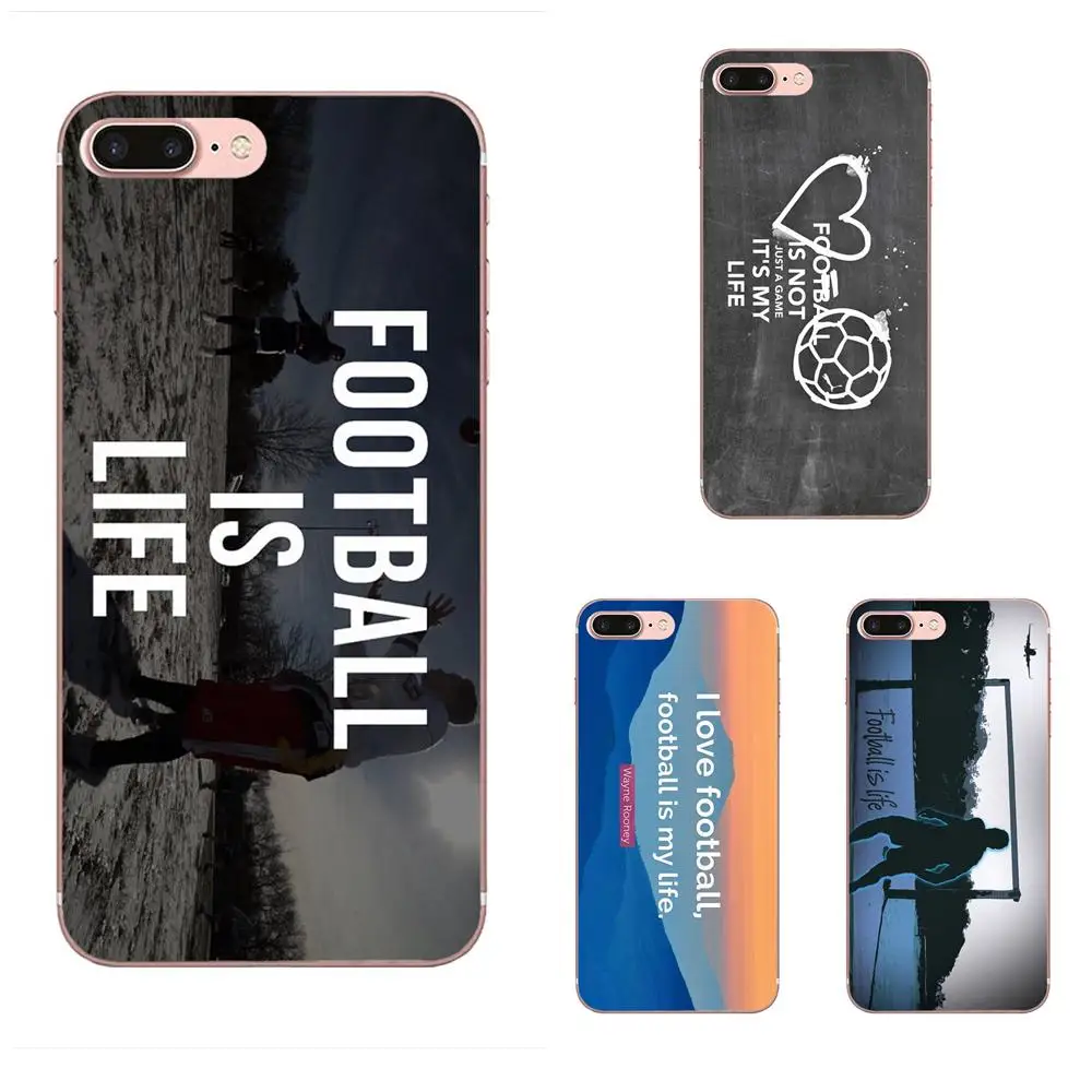 

Football Is Life Quotes For Samsung Galaxy Note 5 8 9 S3 S4 S5 S6 S7 S8 S9 S10 mini Edge Plus Lite Coque Soft Phone Transparent