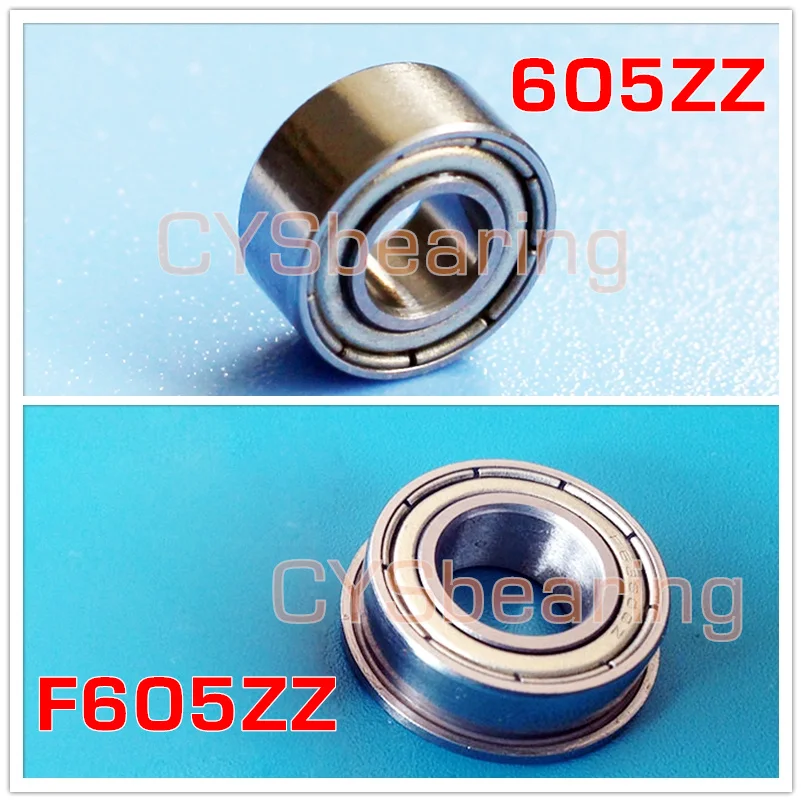 605ZZ подшипник 5x14x5 мм миниатюрный 605Z S605ZZ F605ZZ фланцевый шарикоподшипник из