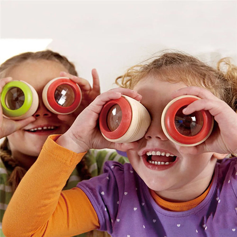 Hot Wood Educational Magic Kaleidoscope Baby Kid Children Learning Puzzle font b Toy b font