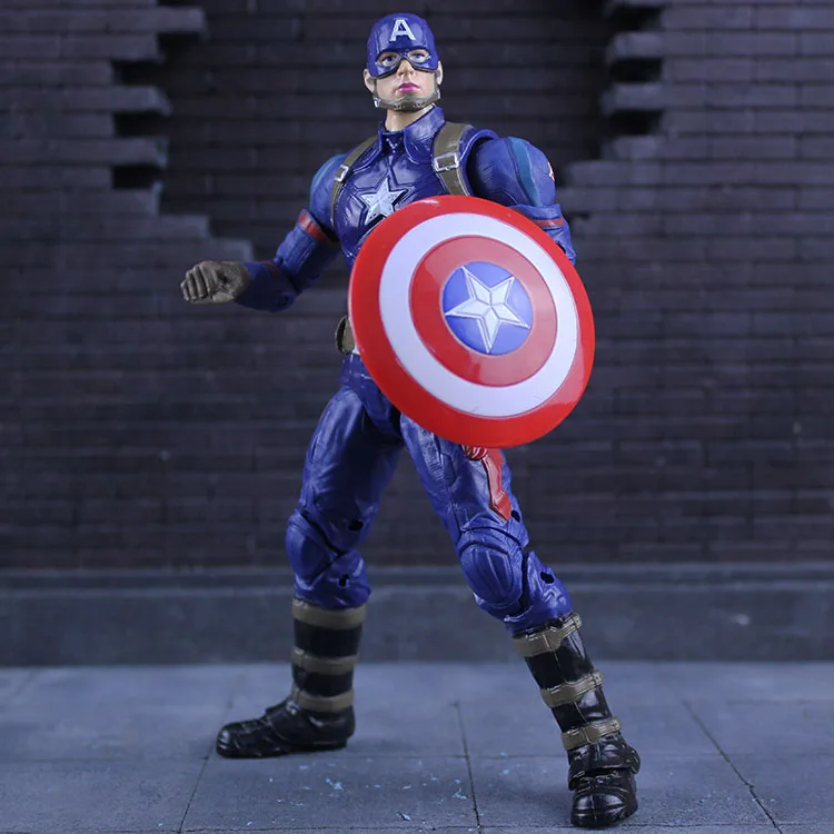 Коллекционная игрушка из ПВХ с изображением Капитана Америки|figures collectibles|pvc action