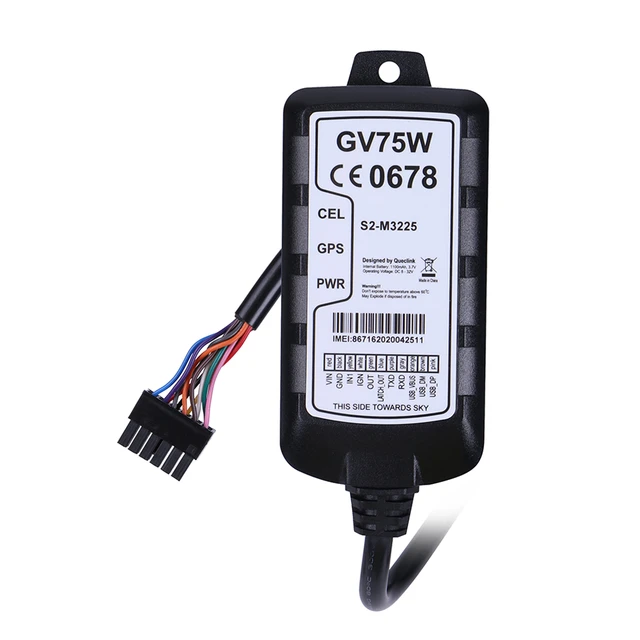 Traqueur Gps Pour Véhicule 3g Wcdma, Quelink Gv75w, Étanche Ip67, 1100mah,  Plusieurs Interfaces E/s, Puces U-blox 8v-32v - Localisateurs Gps -  AliExpress